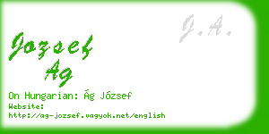 jozsef ag business card